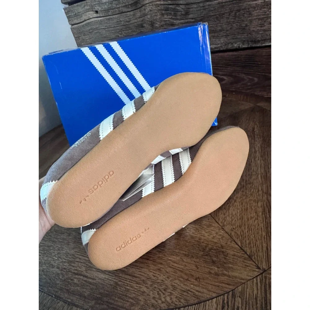 Adidas Tokyo W Earth Strata Off White Brown Suede Gum KI3584 Womens 8.5